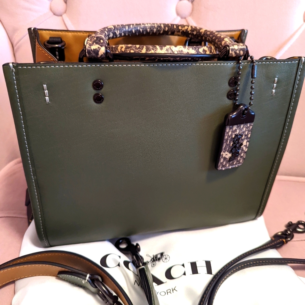 Coach Rogue 25 with Snakeskin details